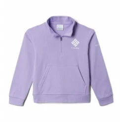 Columbia Kids' Trek™ French Terry 1/2 Zip Frosted Purple