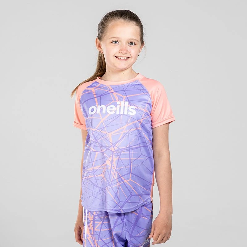 Kids' Roxane T-Shirt Orange / Purple / White 1 Kids' Roxane T-Shirt Orange / Purple / White