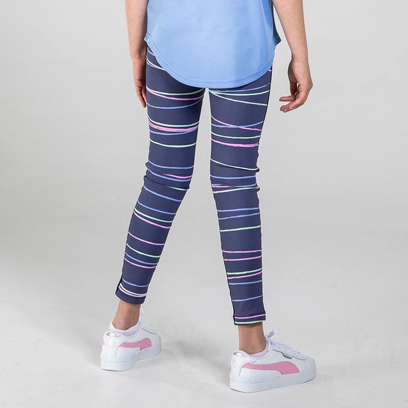 Kids' Rosie Full Length Leggings Purple / Green / Pink 2 Kids' Rosie Full Length Leggings Purple / Green / Pink - Image 2