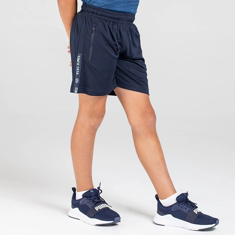 Kids' Defender Training Shorts Marine / Green 2 Kids' Defender Training Shorts Marine / Green - Image 2