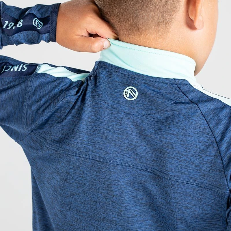 Kids' Defender Brushed Half Zip Top Marine / Green / Marine 2 Kids' Defender Brushed Half Zip Top Marine / Green / Marine - Image 2