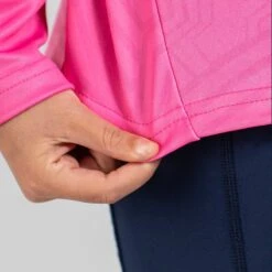 Kids' Carly Brushed Half Zip Top Pink / Marine -Columbia Sales Store am3a9651