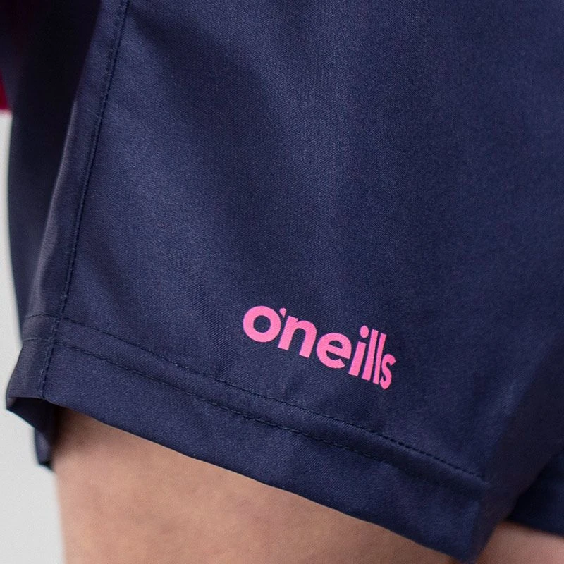 Kids' Carly Woven Leisure Shorts Marine / Pink 2 Kids' Carly Woven Leisure Shorts Marine / Pink - Image 2