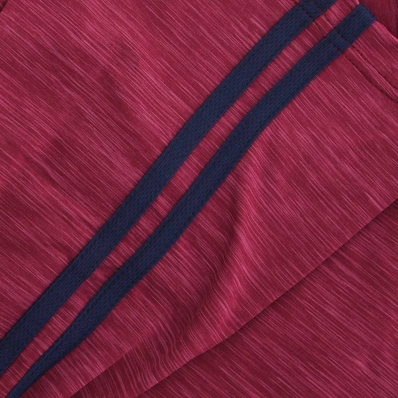 Kids' Auckland Brushed Half Zip Top Maroon / Marine 4 Kids' Auckland Brushed Half Zip Top Maroon / Marine - Image 4