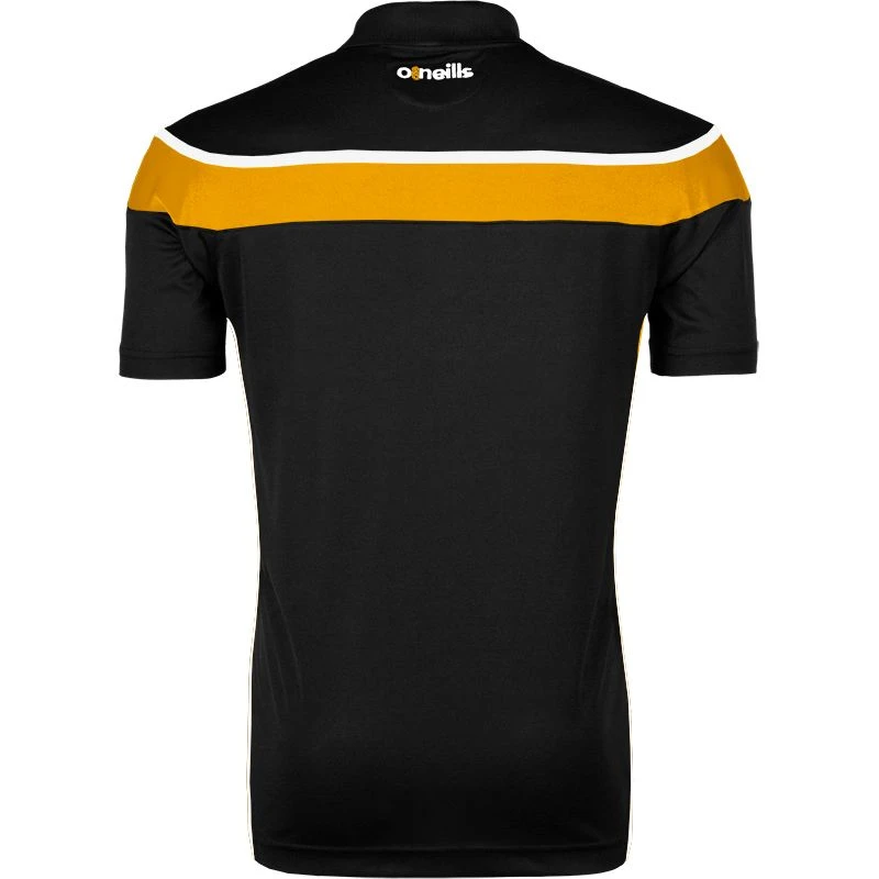 Kids' Auckland Polo Shirt Black / Amber / White 2 Kids' Auckland Polo Shirt Black / Amber / White - Image 2