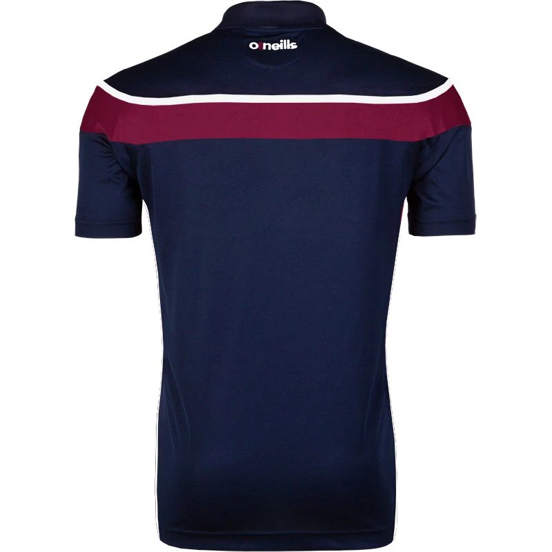 Kids' Auckland Polo Shirt Marine / Maroon / White 2 Kids' Auckland Polo Shirt Marine / Maroon / White - Image 2