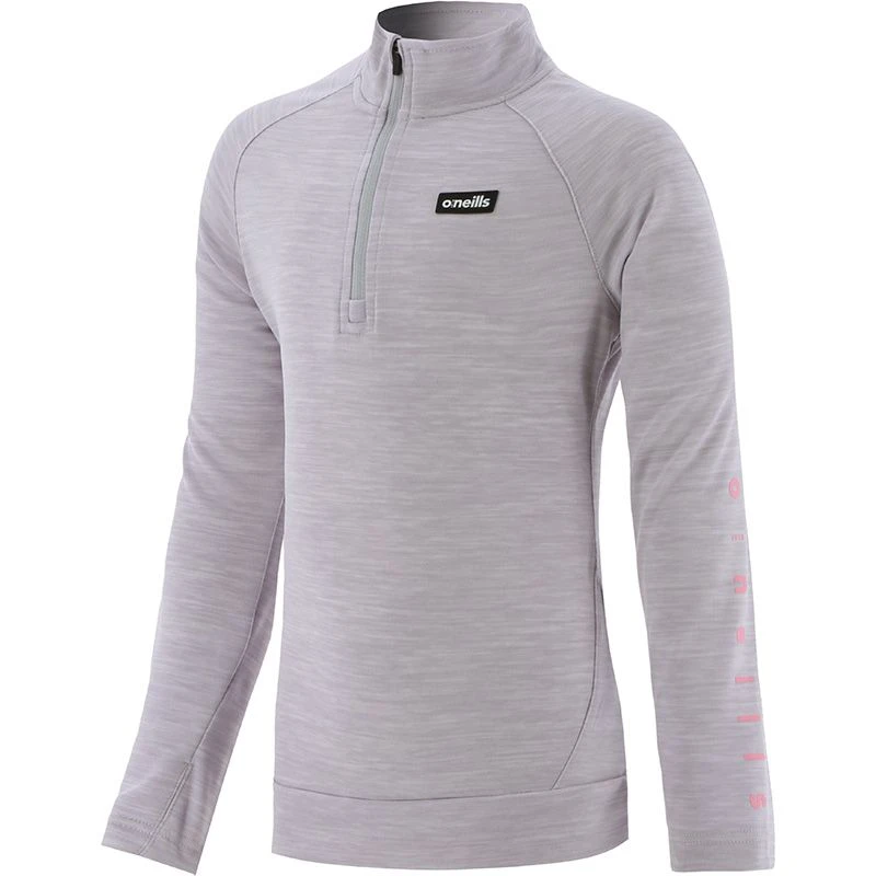 Kids' Carrie Half Zip Midlayer Top Silver / Black 1 Kids' Carrie Half Zip Midlayer Top Silver / Black