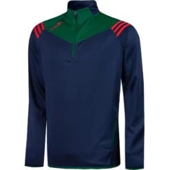 Kids' Colorado Half Zip Squad Top Marine / Bottle / Red