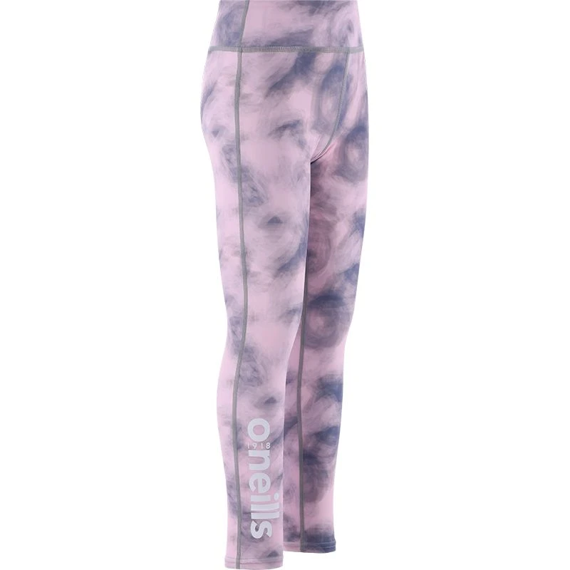 Kids' Emily Full Length Leggings Light Grey / Festival Bloom / Multi 3 Kids' Emily Full Length Leggings Light Grey / Festival Bloom / Multi - Image 3