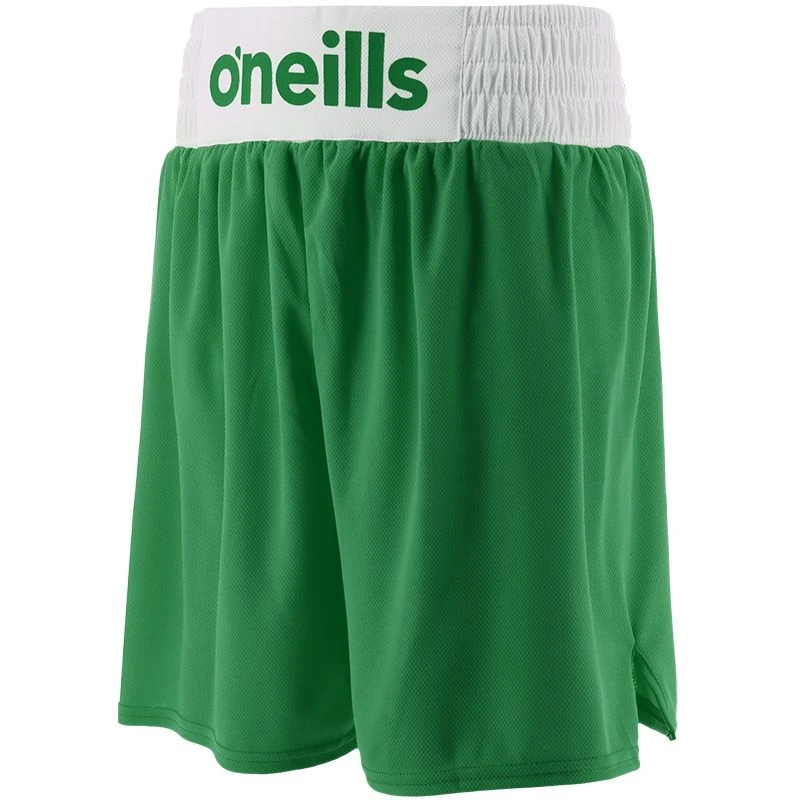 Kids' Knockout Boxing Shorts Green / White 1 Kids' Knockout Boxing Shorts Green / White