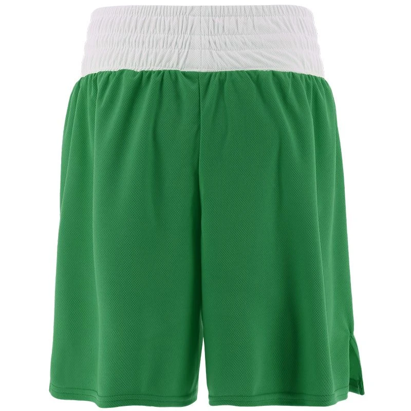 Kids' Knockout Boxing Shorts Green / White 3 Kids' Knockout Boxing Shorts Green / White - Image 3
