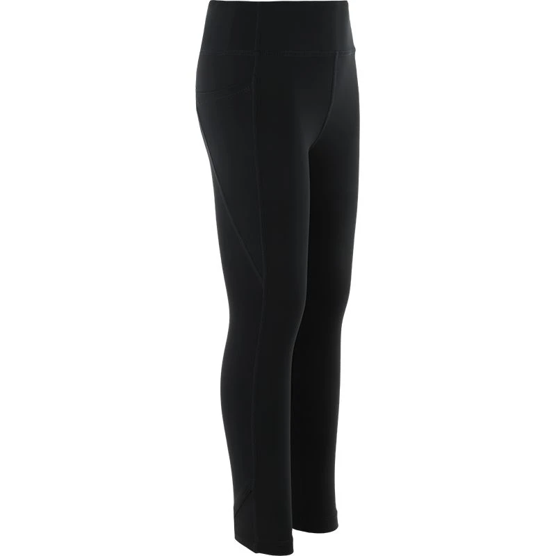 Kids' Kora 7/8 Leggings Black / Silver 2 Kids' Kora 7/8 Leggings Black / Silver - Image 2