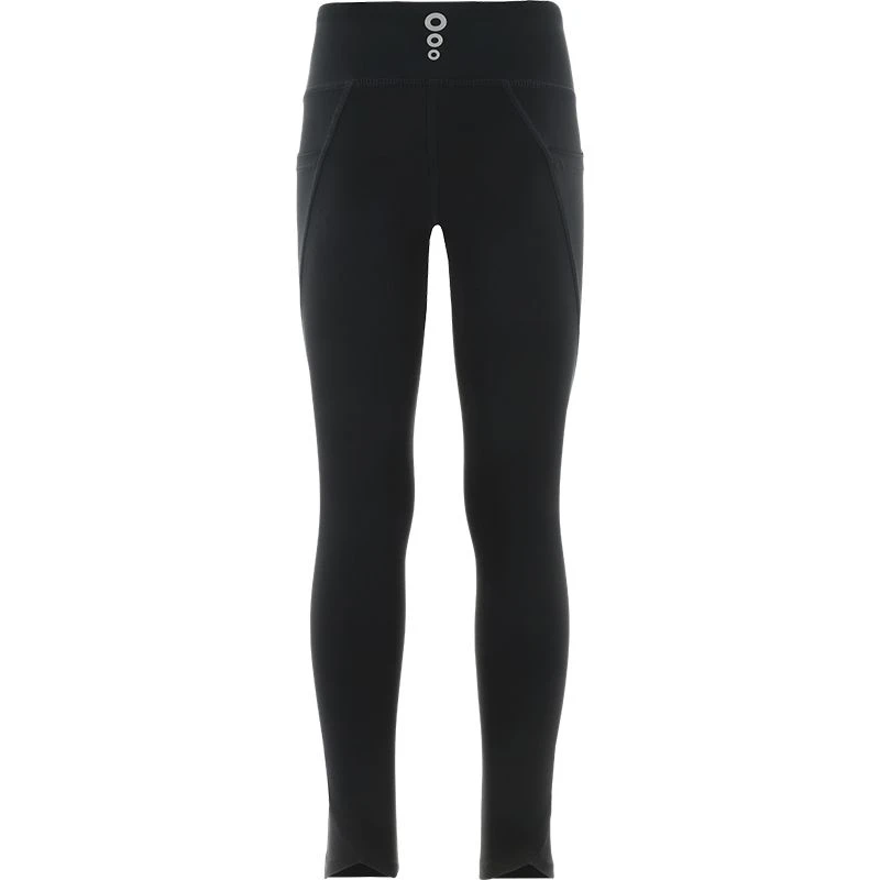 Kids' Kora 7/8 Leggings Black / Silver 3 Kids' Kora 7/8 Leggings Black / Silver - Image 3