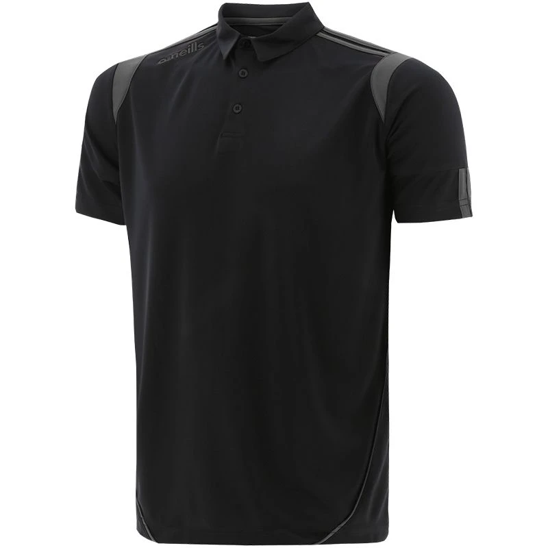 Kids' Loxton Polo Shirt Black / Grey 1 Kids' Loxton Polo Shirt Black / Grey
