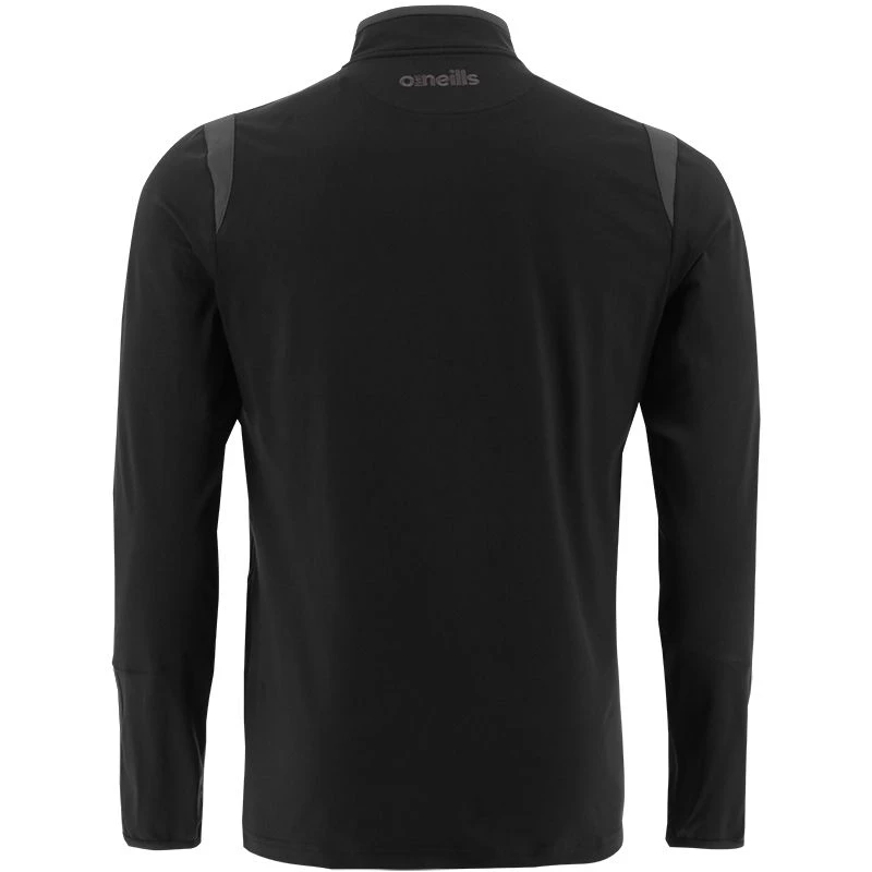 Kids' Loxton Brushed Half Zip Top Black / Grey 2 Kids' Loxton Brushed Half Zip Top Black / Grey - Image 2