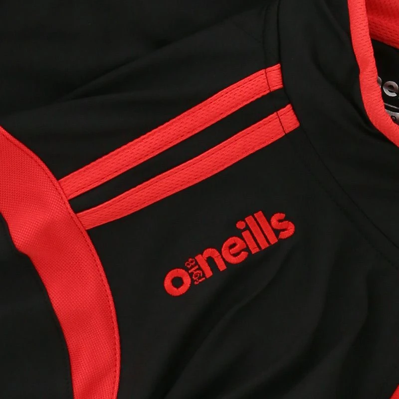 Kids' Loxton Brushed Half Zip Top Black / Red 4 Kids' Loxton Brushed Half Zip Top Black / Red - Image 4