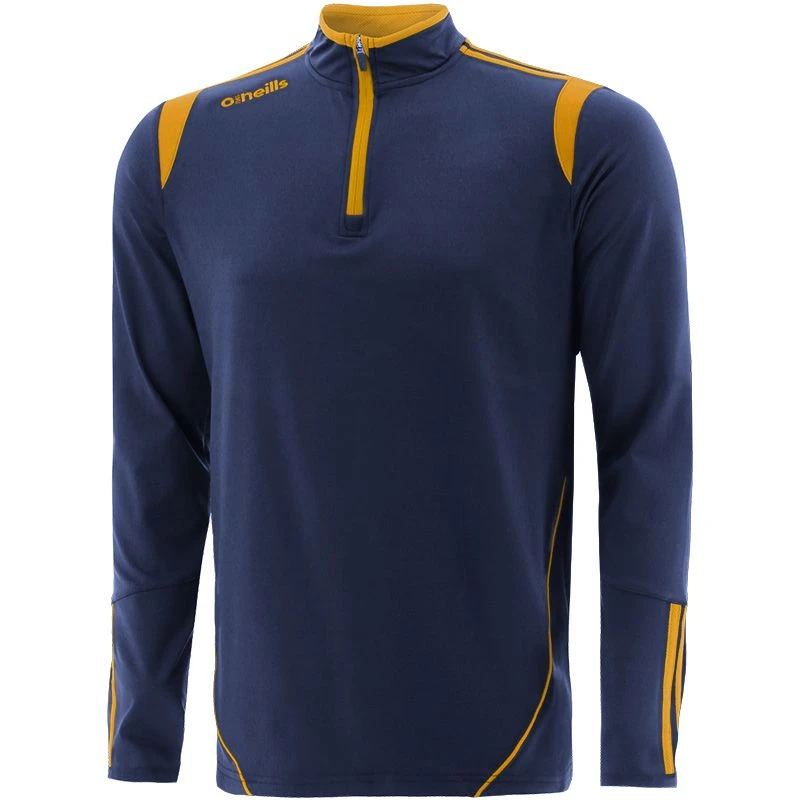 Kids' Loxton Brushed Half Zip Top Marine / Amber 1 Kids' Loxton Brushed Half Zip Top Marine / Amber
