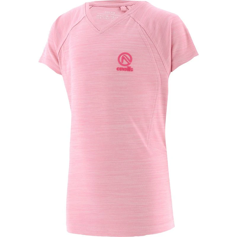 Kids' Madison V-Neck T-Shirt Pink 1 Kids' Madison V-Neck T-Shirt Pink