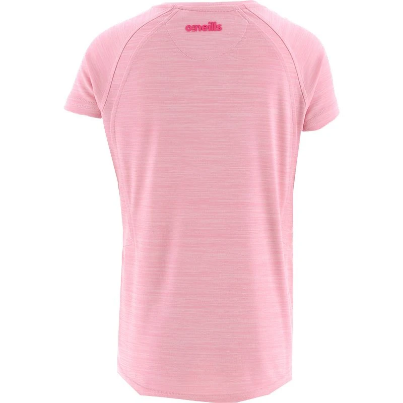 Kids' Madison V-Neck T-Shirt Pink 2 Kids' Madison V-Neck T-Shirt Pink - Image 2