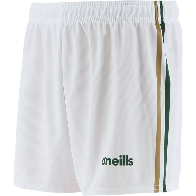 Kids' Mourne Shorts White / Gold / Green 2 Kids' Mourne Shorts White / Gold / Green - Image 2