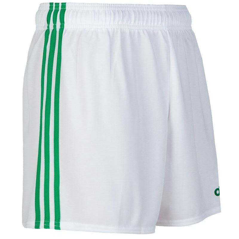 Kids' Mourne Shorts White / Green 2 Kids' Mourne Shorts White / Green - Image 2