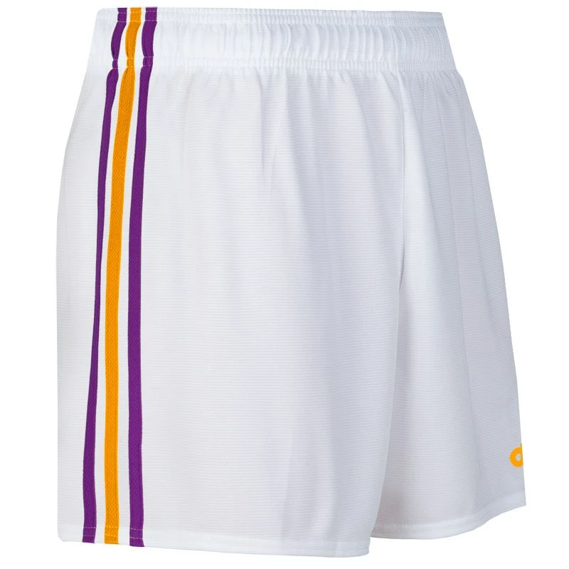 Kids' Mourne Shorts White / Purple / Amber 2 Kids' Mourne Shorts White / Purple / Amber - Image 2