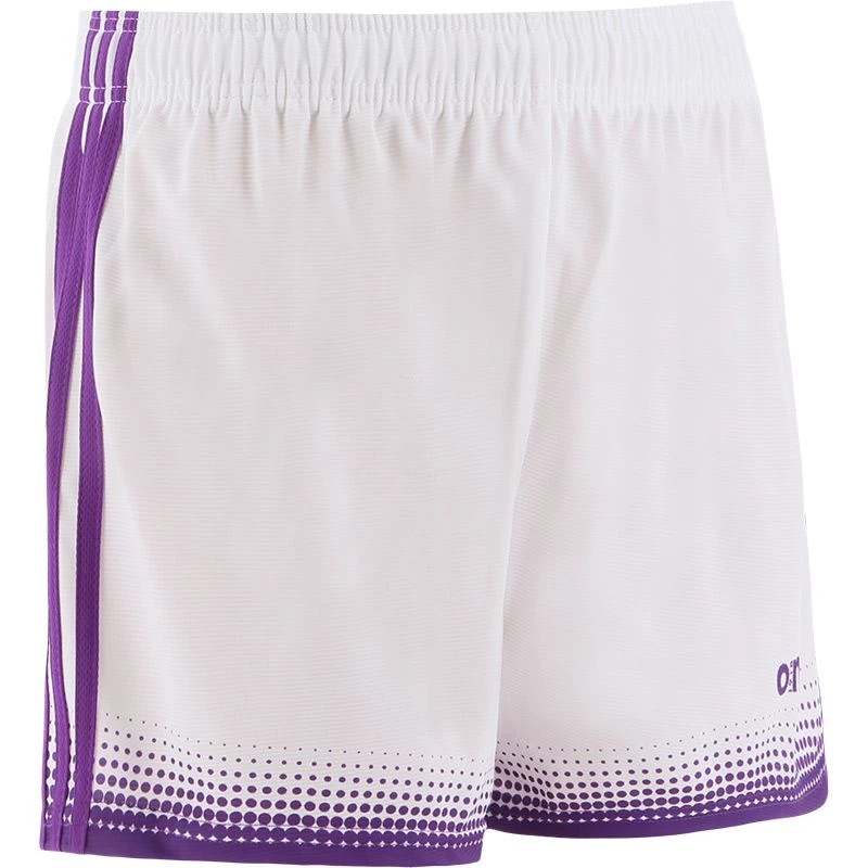 Kids' Nelson Shorts White / Purple 2 Kids' Nelson Shorts White / Purple - Image 2