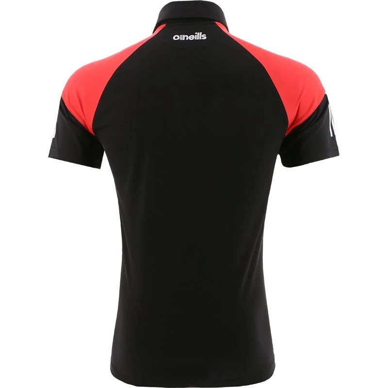Kids' Oslo Polo Shirt Black / Red / White 2 Kids' Oslo Polo Shirt Black / Red / White - Image 2