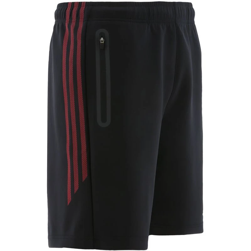 Kids' Pioneer Hybrid Leisure Shorts Black / Red 2 Kids' Pioneer Hybrid Leisure Shorts Black / Red - Image 2
