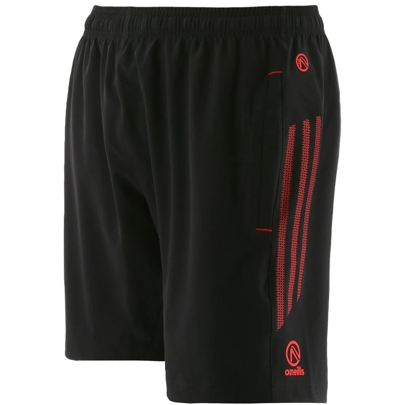 Kids' Pluto Woven Shorts Black / Red 3 Kids' Pluto Woven Shorts Black / Red - Image 3