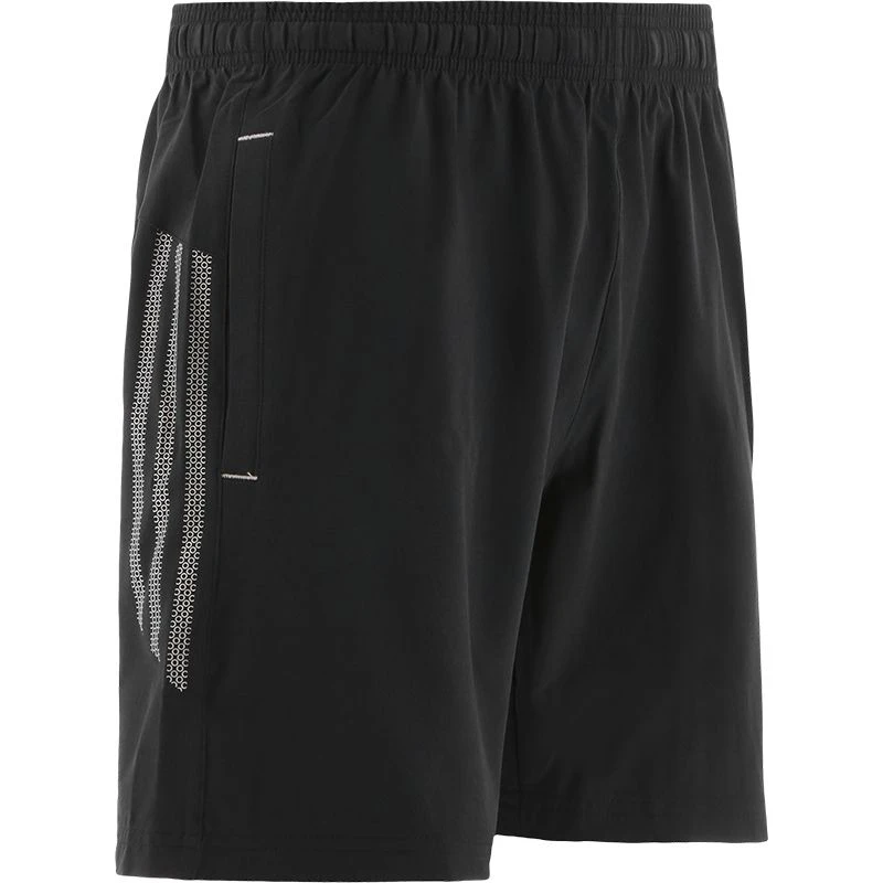 Kids' Pluto Woven Shorts Black / Silver 2 Kids' Pluto Woven Shorts Black / Silver - Image 2