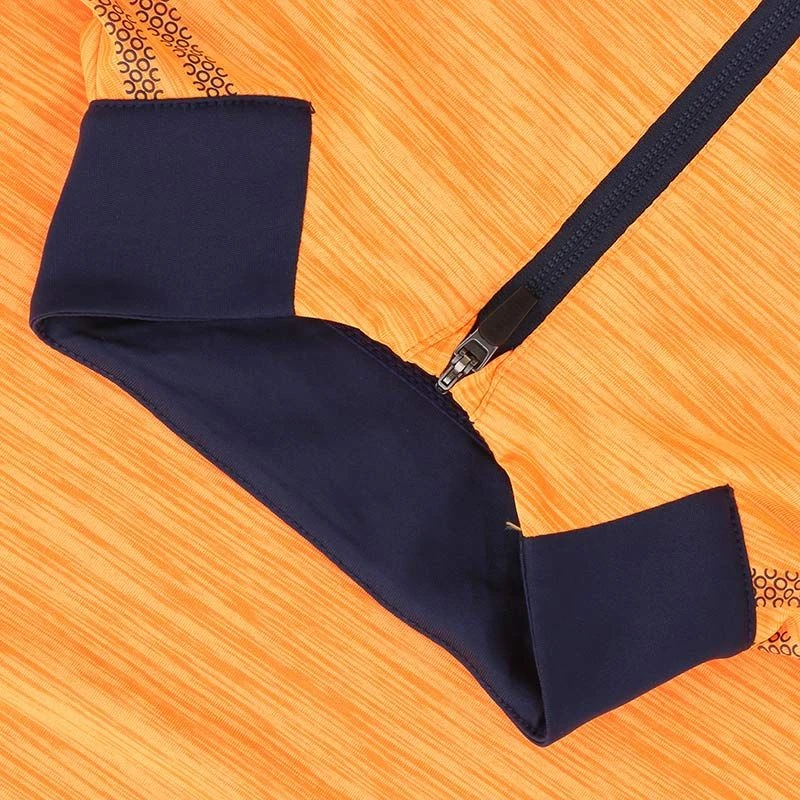 Kids' Pluto Half Zip Midlayer Top Orange / Marine 4 Kids' Pluto Half Zip Midlayer Top Orange / Marine - Image 4