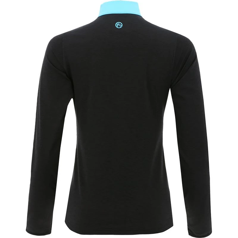 Kids' Pluto Brushed Half Zip Top Dark Grey / Blue 2 Kids' Pluto Brushed Half Zip Top Dark Grey / Blue - Image 2