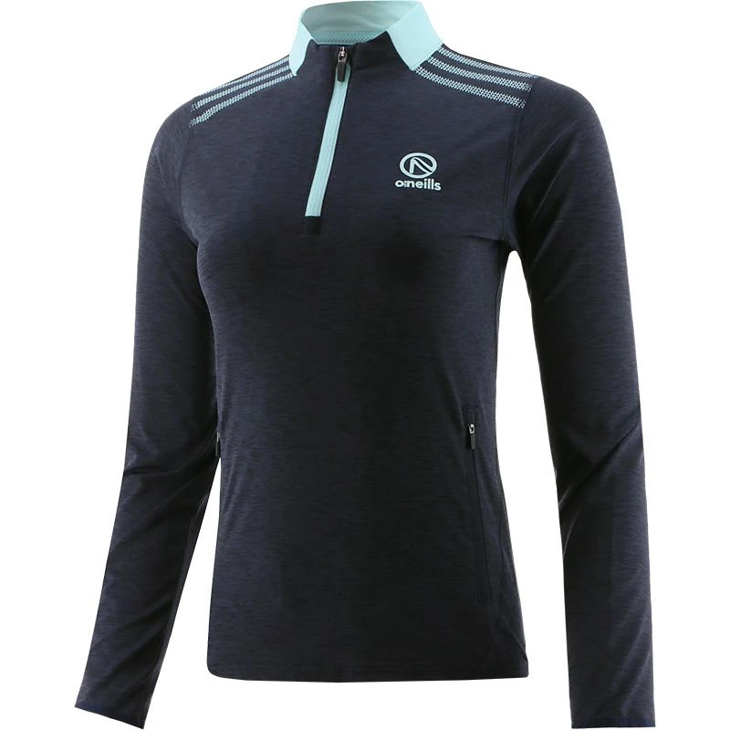 Kids' Pluto Brushed Half Zip Top Marine / Green 1 Kids' Pluto Brushed Half Zip Top Marine / Green
