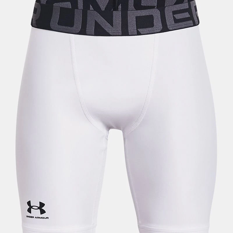 Under Armour Kids' HeatGear® Armour Shorts White / Black 1 Under Armour Kids' HeatGear® Armour Shorts White / Black