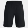 Under Armour Kids' Woven Graphic Shorts Black / Orange Blast