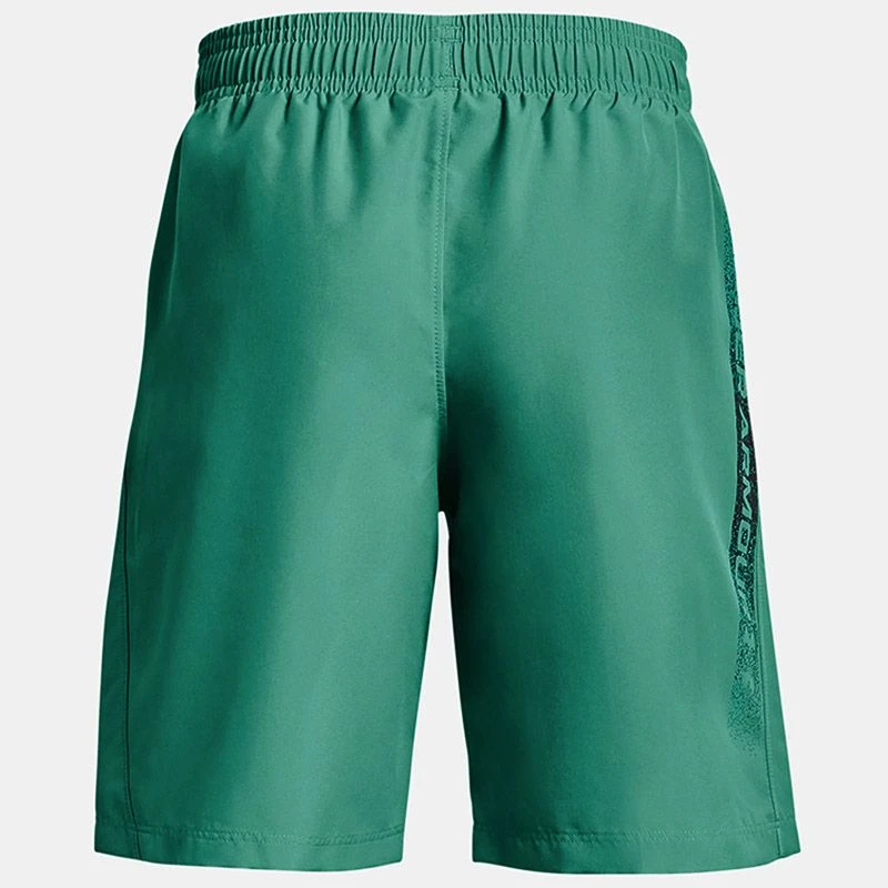 Under Armour Kids' Woven Graphic Shorts Birdie Green / Black 2 Under Armour Kids' Woven Graphic Shorts Birdie Green / Black - Image 2