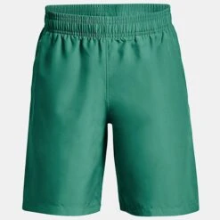 Under Armour Kids' Woven Graphic Shorts Birdie Green / Black