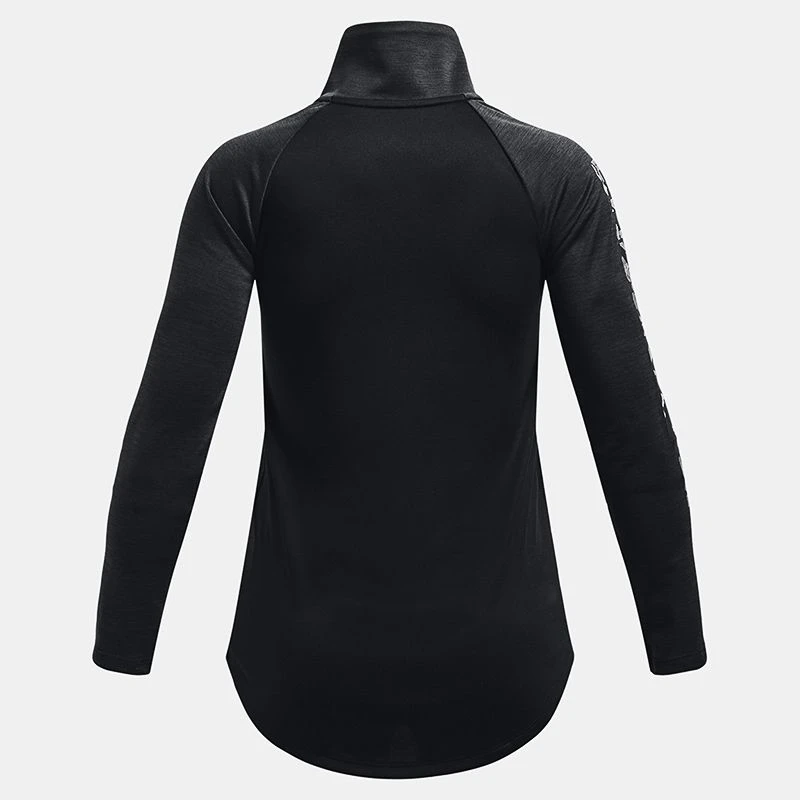 Under Armour Kids' UA Tech™ Graphic ½ Zip Black / White 2 Under Armour Kids' UA Tech™ Graphic ½ Zip Black / White - Image 2