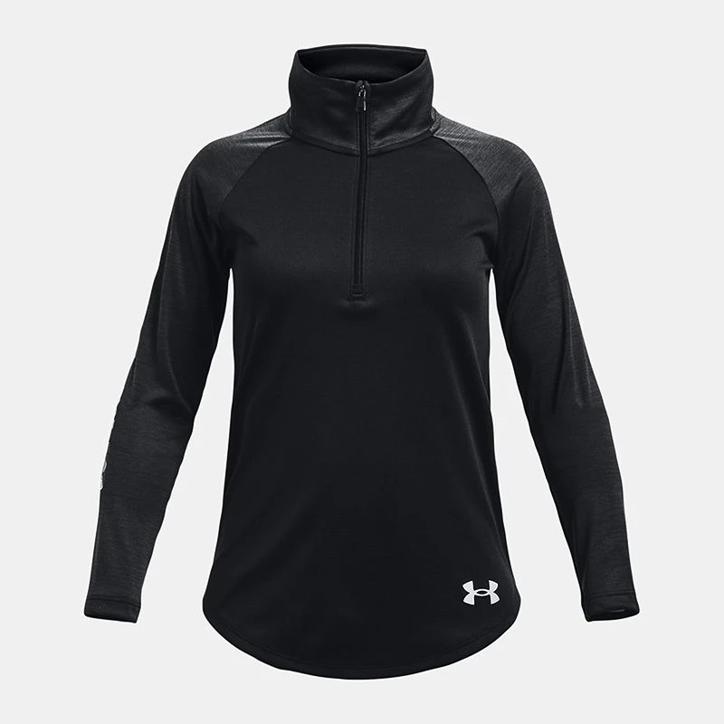 Under Armour Kids' UA Tech™ Graphic ½ Zip Black / White 1 Under Armour Kids' UA Tech™ Graphic ½ Zip Black / White