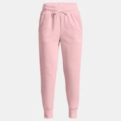 Under Armour Kids' Rival Fleece EM Joggers Prime Pink / White