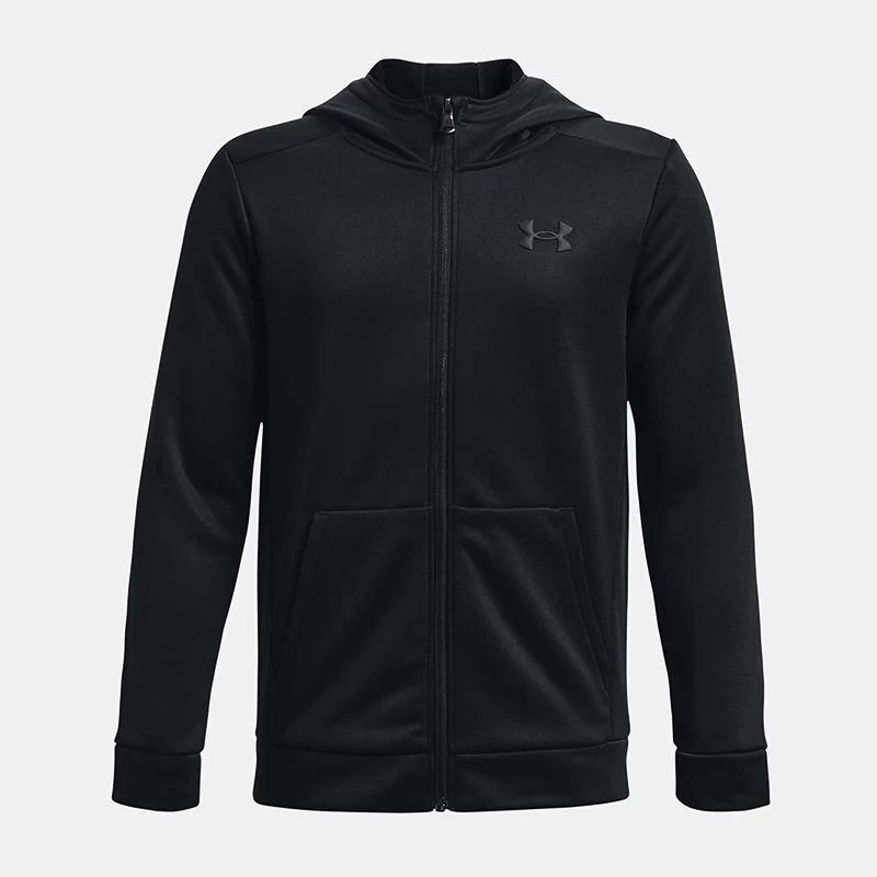 Under Armour Kids' Armour Fleece® Full-Zip Black / Black 1 Under Armour Kids' Armour Fleece® Full-Zip Black / Black