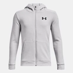 Under Armour Kids' Armour Fleece® Full-Zip Halo Grey / Black