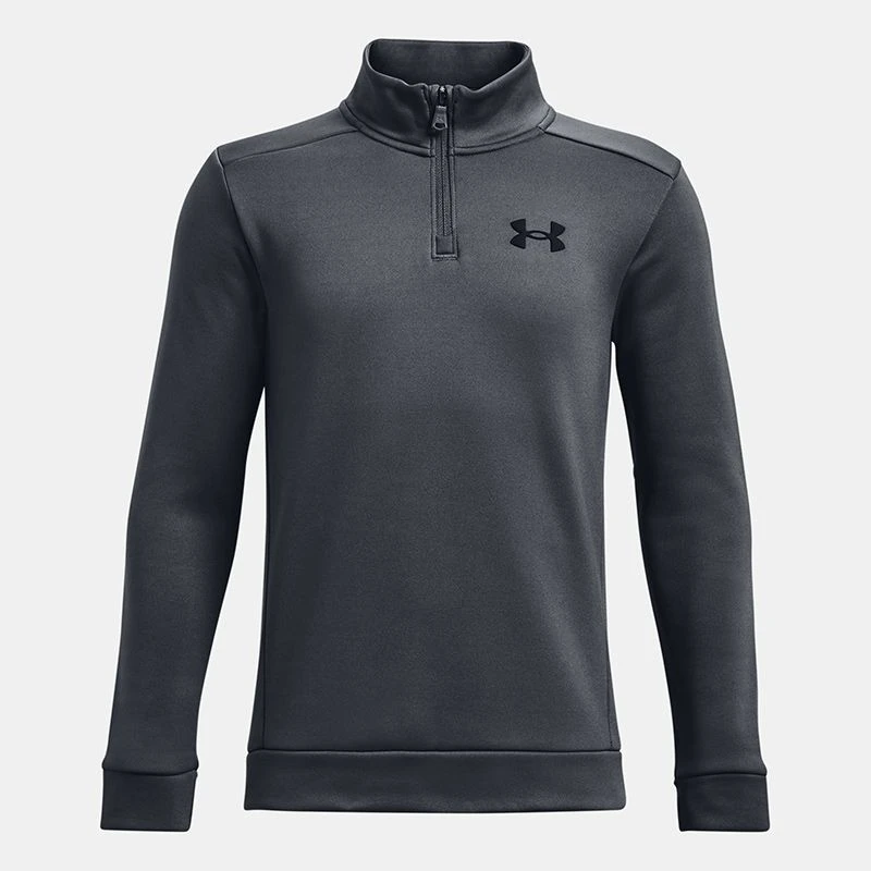 Under Armour Kids' Armour Fleece® ¼ Zip Pitch Grey / Black 1 Under Armour Kids' Armour Fleece® ¼ Zip Pitch Grey / Black