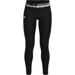 Under Armour Kids' HeatGear® Armour Leggings Black / White