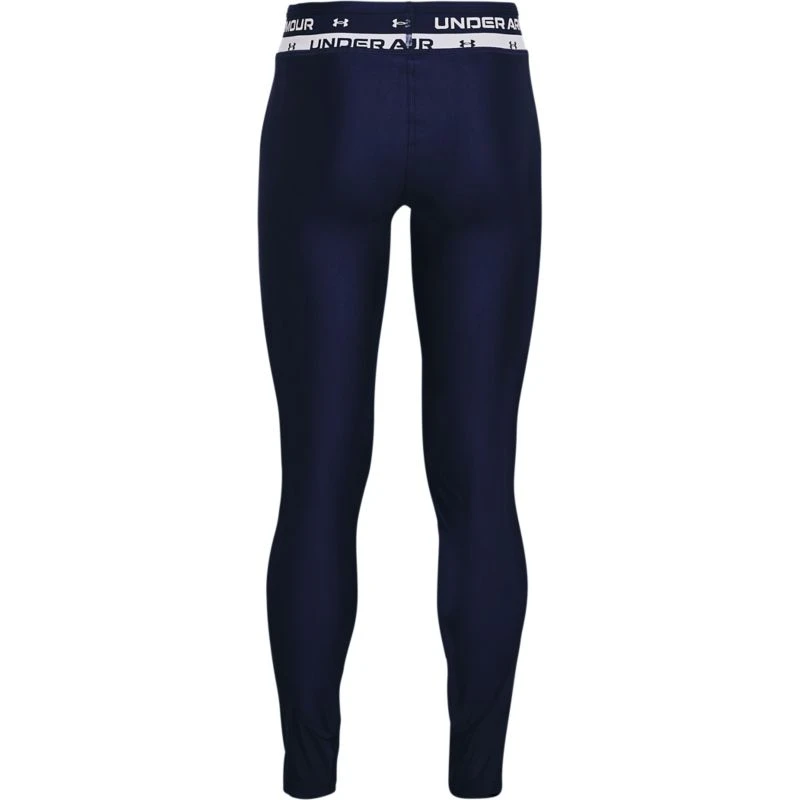 Under Armour Kids' HeatGear® Armour Leggings Navy / White 2 Under Armour Kids' HeatGear® Armour Leggings Navy / White - Image 2