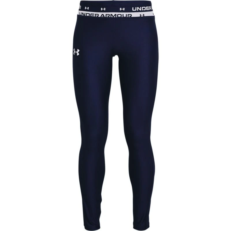 Under Armour Kids' HeatGear® Armour Leggings Navy / White 1 Under Armour Kids' HeatGear® Armour Leggings Navy / White