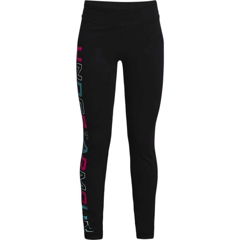 Under Armour Kids' UA Favourite Leggings Black / Pink 1 Under Armour Kids' UA Favourite Leggings Black / Pink