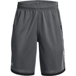 Under Armour Kids' UA Stunt 3.0 Shorts Pitch Grey / Black / Mod Grey