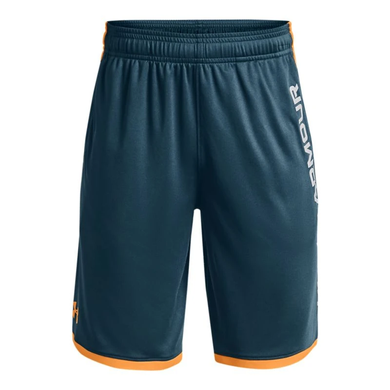 Under Armour Kids' UA Stunt 3.0 Shorts Blue Note / Omega Orange 1 Under Armour Kids' UA Stunt 3.0 Shorts Blue Note / Omega Orange